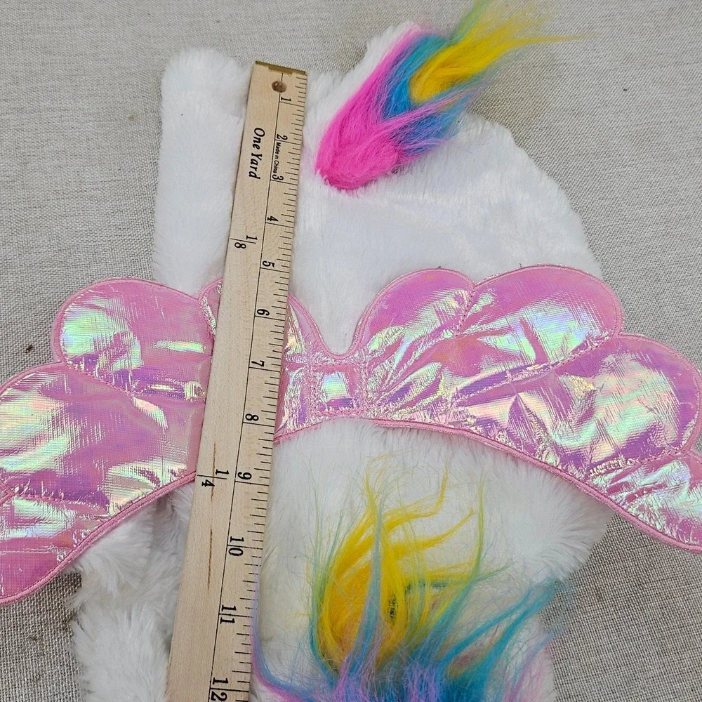Michaels Unicorn Pet Costume Small White Pink Rainbow Wings Booties Set 550229